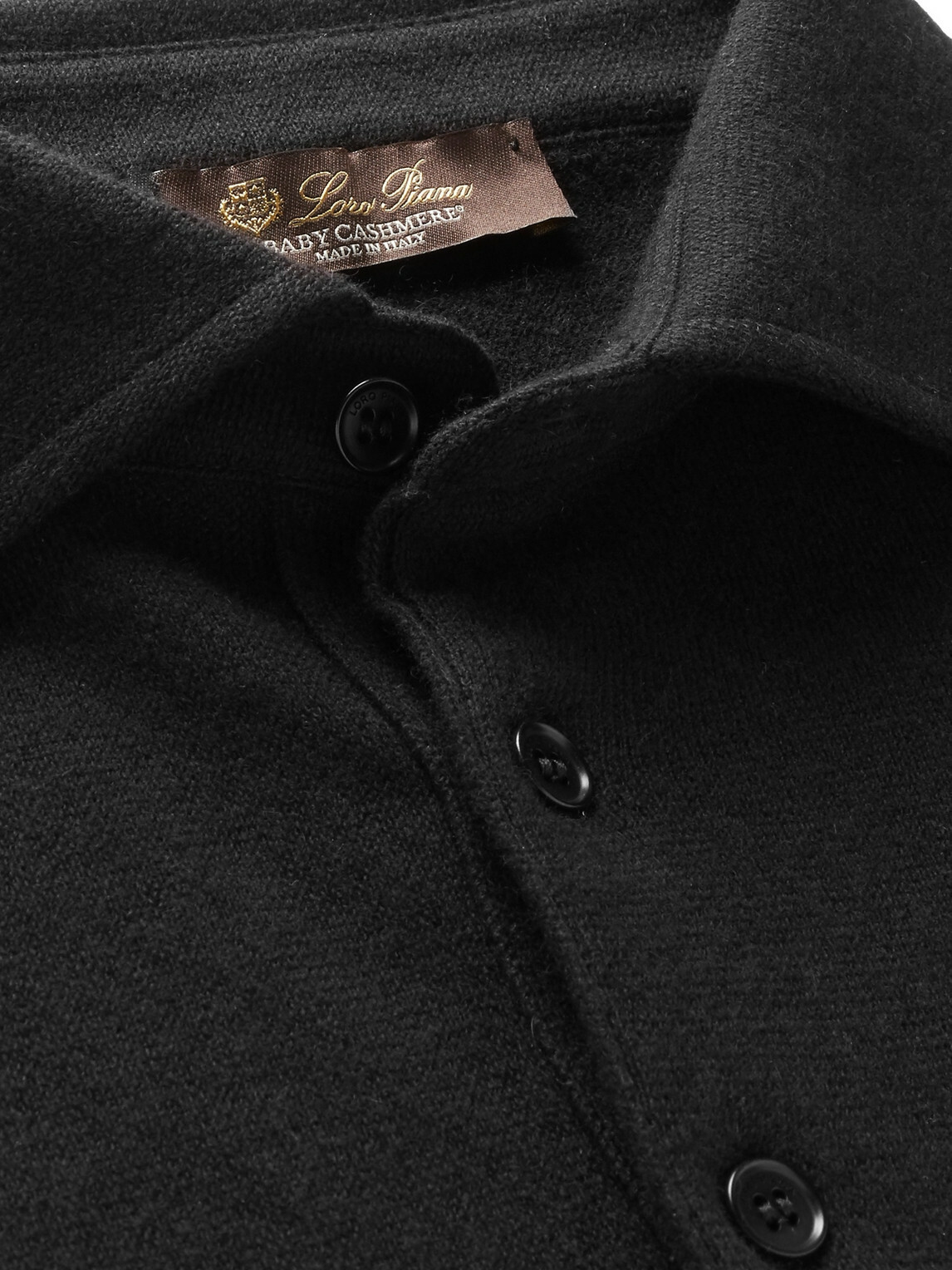 Loro Piana - Baby Cashmere Polo Shirt - Black