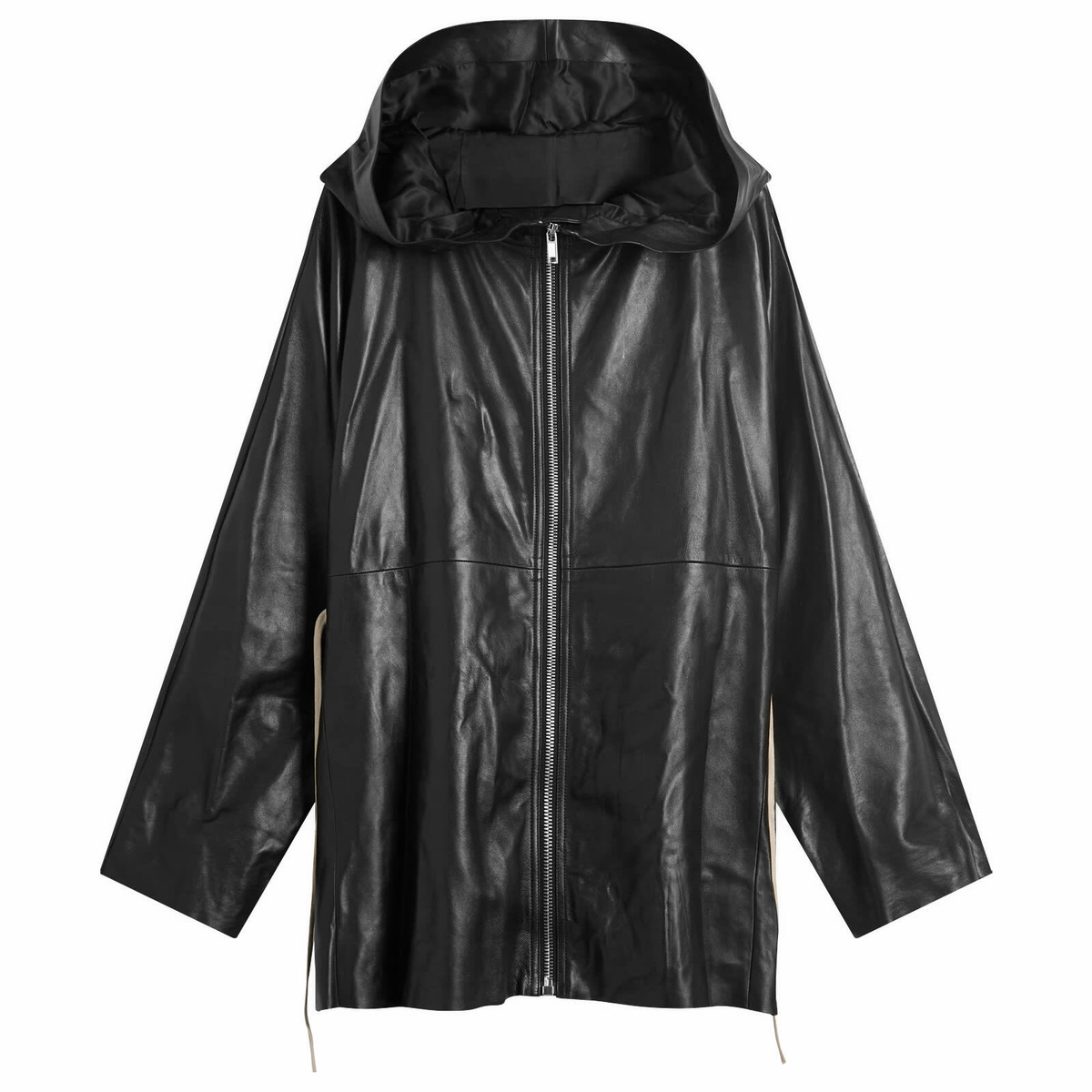 Rick Owens Black Down Long Liner Coat Rick Owens