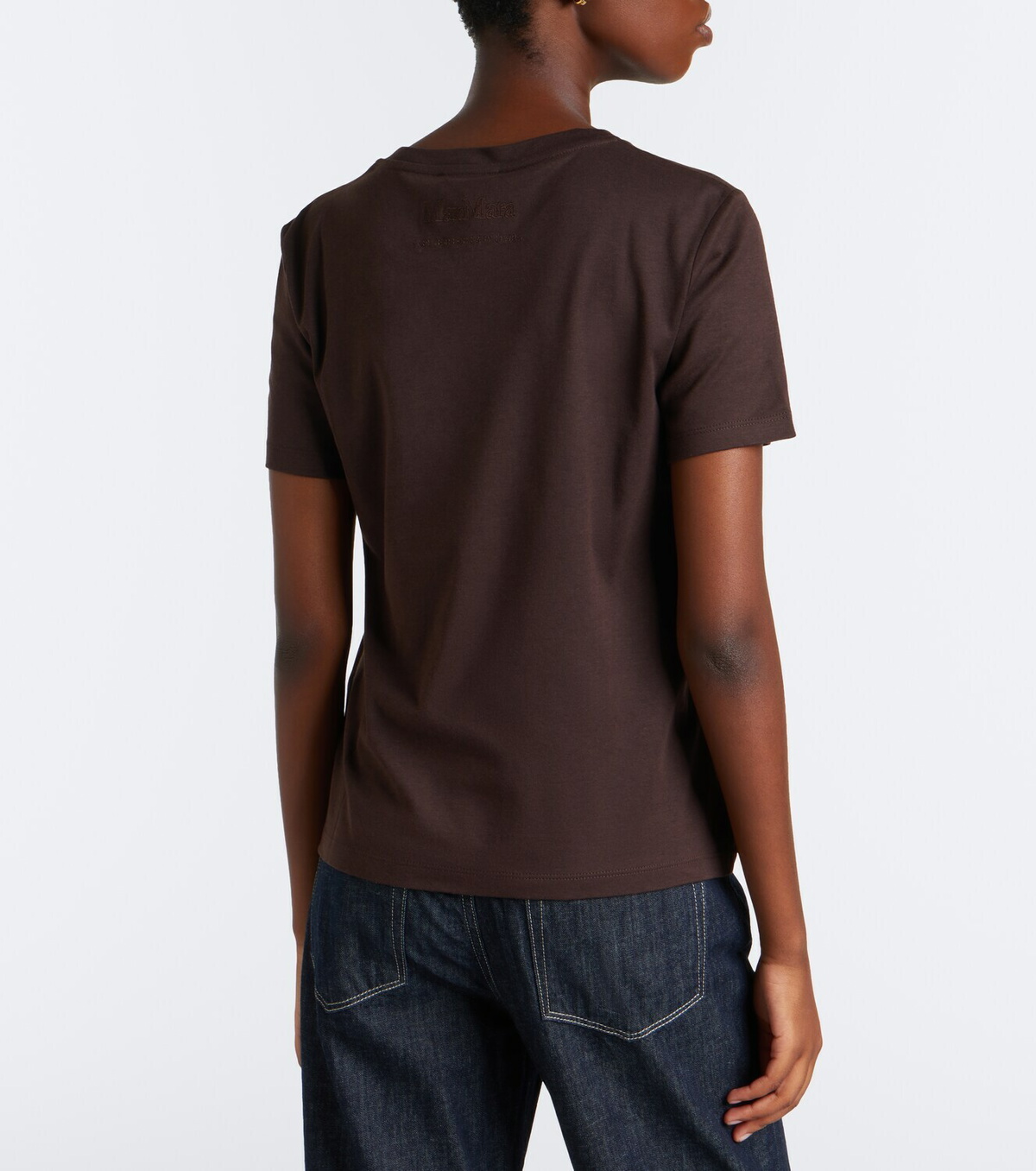 'S Max Mara Embellished cotton-blend jersey T-shirt