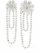 MAGDA BUTRYM - Silver Crystal Flower Dangle Earrings