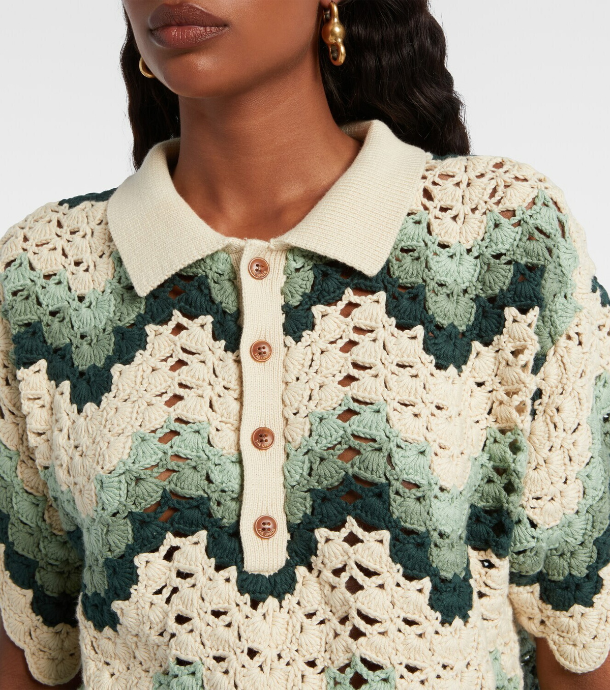 The Upside Tidal Sagra cotton crochet top