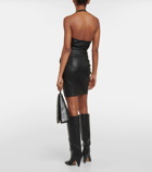 Stouls Mouna leather miniskirt