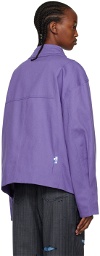 ADER error Purple Double Placket Jacket