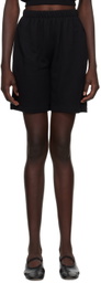 ÉTERNE Gray Logo-Embroidered Shorts