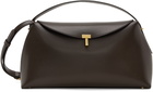 TOTEME Black T-Lock Top Handle Bag