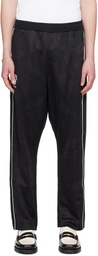 AAPE by A Bathing Ape Black Patch Sweatpants