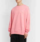 Acne Studios - Forba Logo-Appliquéd Loopback Cotton-Jersey Sweatshirt - Pink