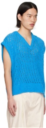 Wooyoungmi Blue Vented Vest