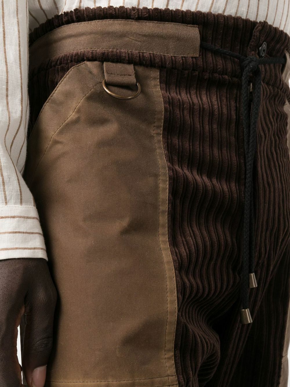 Nicholas Daley Brown Corduroy Straight-Leg Cotton Trousers