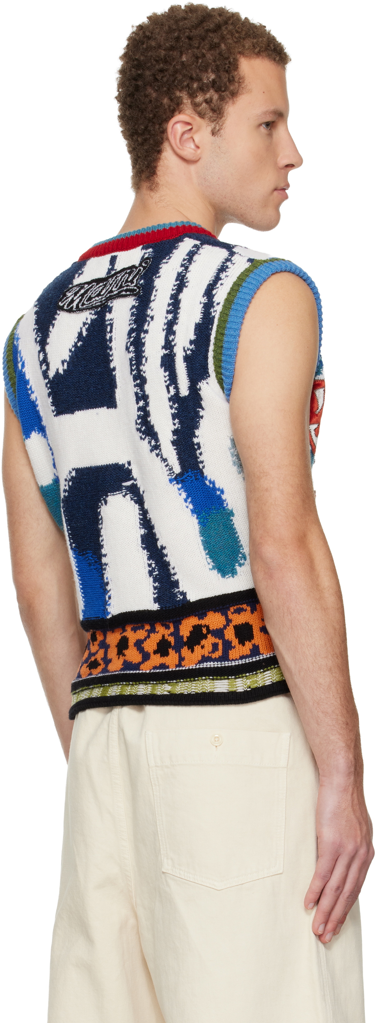 Marni Multicolor V-Neck Vest