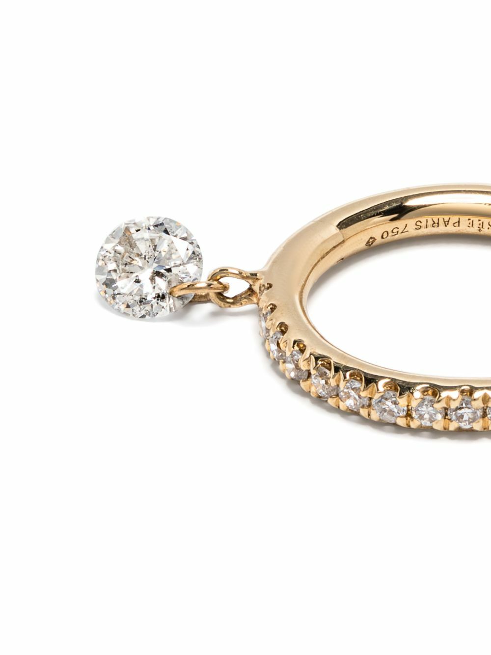 Persée 18K Yellow Gold Diamond Hoop Earring