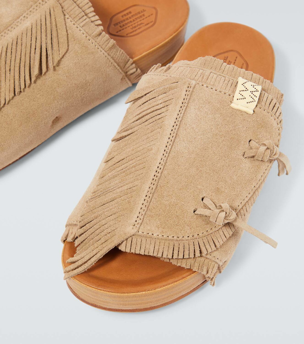 Visvim Christo fringed suede mules Visvim