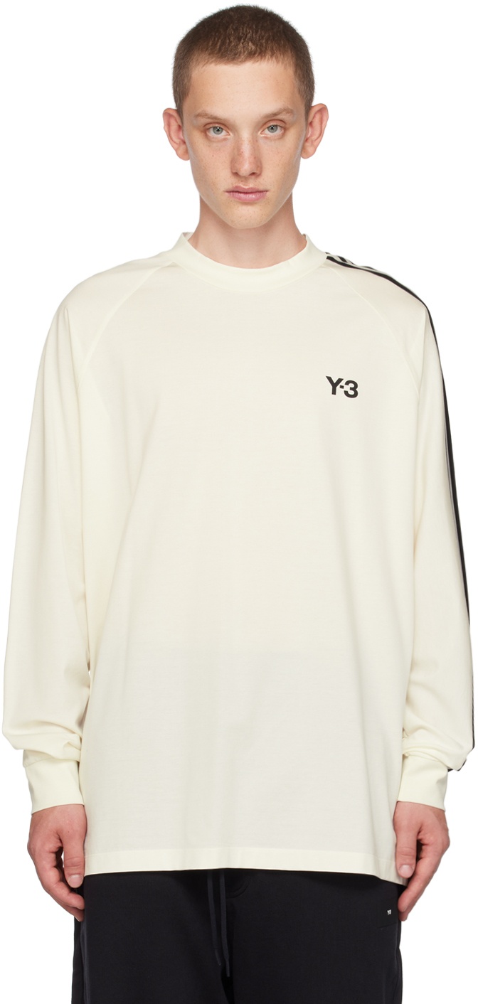 Photo: Y-3 Off-White 3-Stripes Long Sleeve T-Shirt