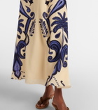 Johanna Ortiz Paisley silk maxi skirt