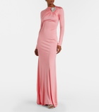 David Koma Embellished satin gown