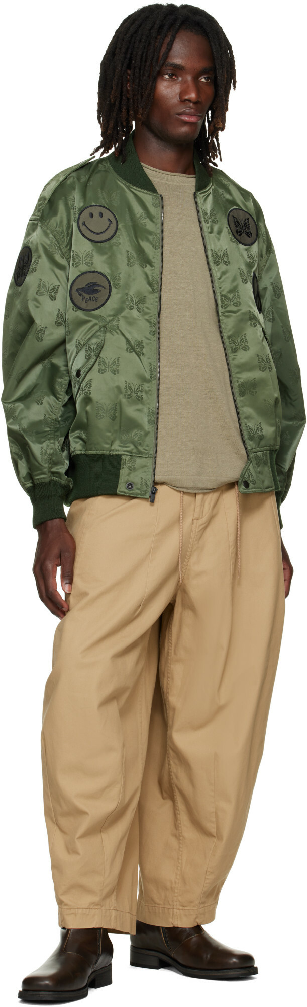 NEEDLES Khaki L2-B Bomber Jacket