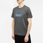 Norse Projects Men's Jakob Organic Interlock Grid Print T-Shirt in Battleship Grey