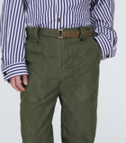 Sacai - Belted cotton pants