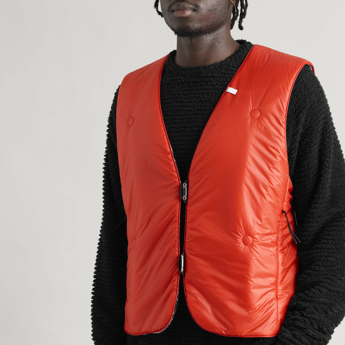 Goldwin Men's 0 Synthetic Insulated Vest in Scarlet