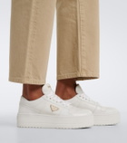 Prada Downtown Bold leather platform sneakers