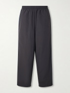 VETEMENTS - Wide-Leg Striped Shell Sweatpants - Black