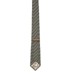 Paul Smith Gray Diagonal Stripe Tie