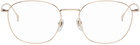 Gucci Gold Round Glasses