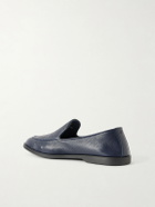 George Cleverley - Cornwall Full-Grain Deerskin Loafers - Blue