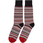 Paul Smith Red Multistripe Socks