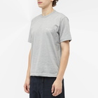 Comme Des Garçons Homme Men's Chest Logo T-Shirt in Top Grey