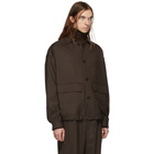 Lemaire Brown Wool Oversized Blouson Jacket