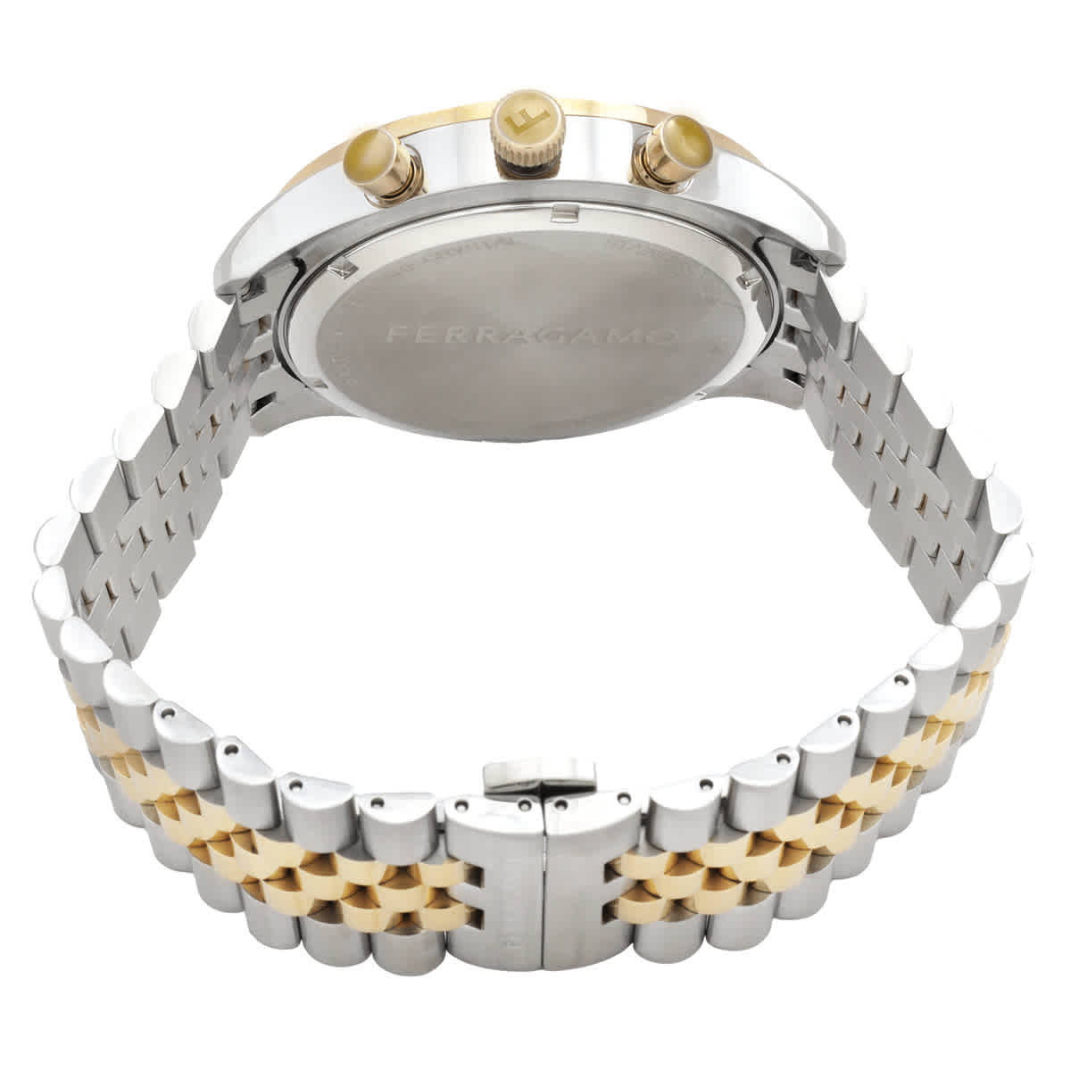 Ferragamo New Gent Chrono Quartz Blue Dial Two-Tone Watch