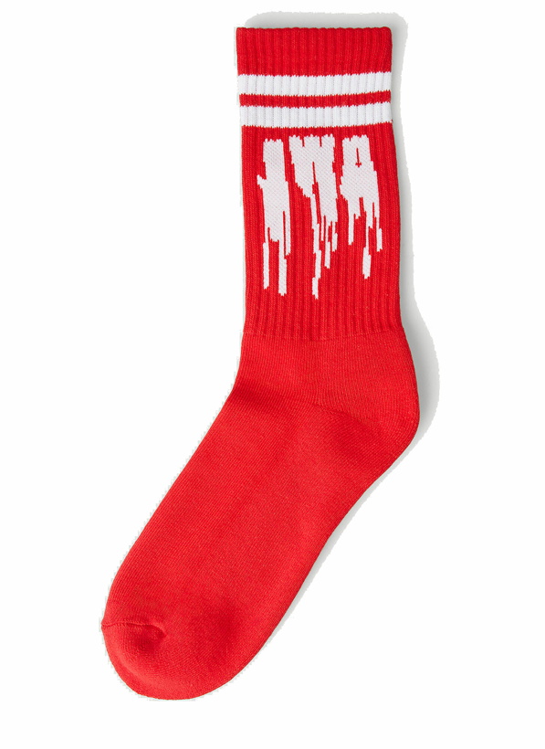 Photo: Slime Logo Socks in Red