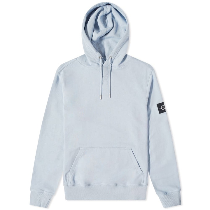 Photo: Calvin Klein Men's Monogram Sleeve Badge Hoody in Bayshore Blue