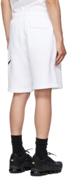 Nike White Sportswear Club Shorts