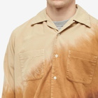 Noma t.d. Men's Hand Dyed Flannel Shirt in Brown