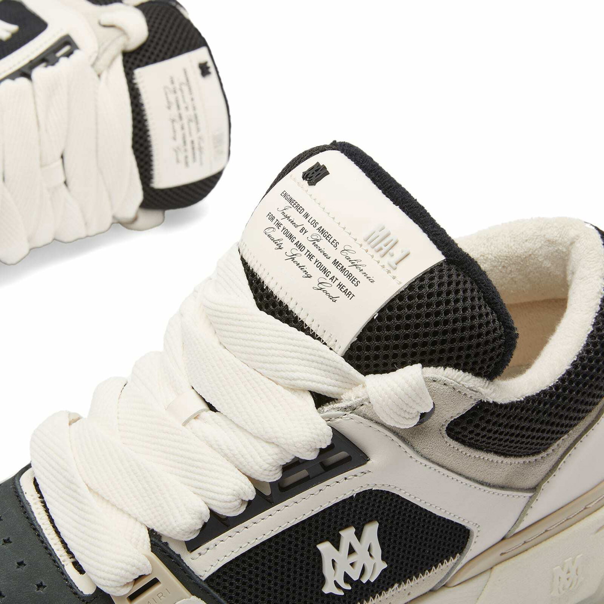 AMIRI Men's MA-1 High Sneakers in White/Black