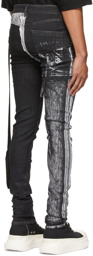 Rick Owens Drkshdw Black Denim Collage Tyrone Jeans