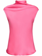 PHILOSOPHY DI LORENZO SERAFINI Sleeveless Satin Top