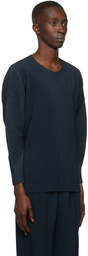 Homme Plissé Issey Miyake Navy October Long Sleeve T-Shirt