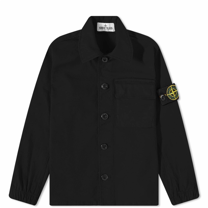 Photo: Stone Island Junior Overshirt Jacket in Black