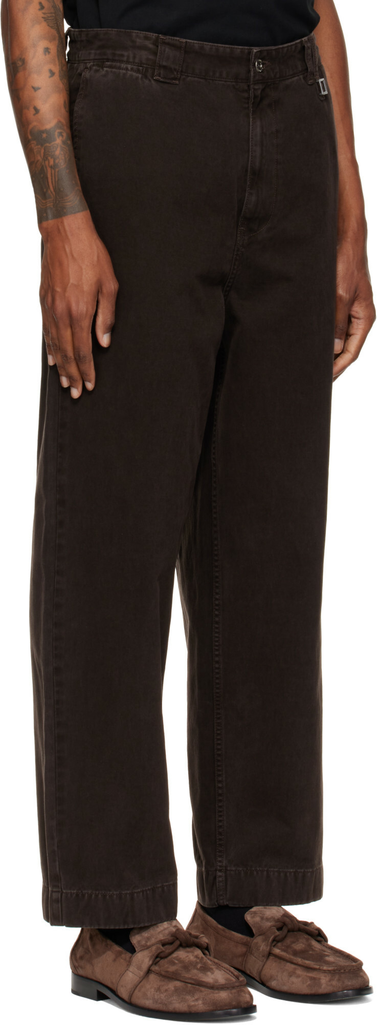 WOOYOUNGMI Brown Chino Trousers