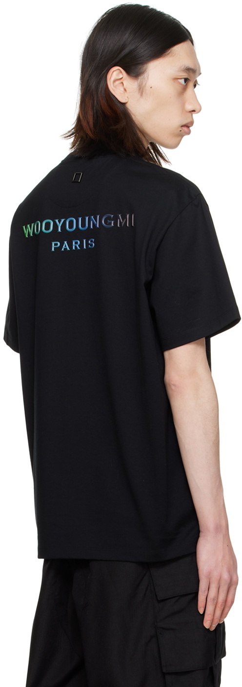 Wooyoungmi Black Embossed T-Shirt Wooyoungmi