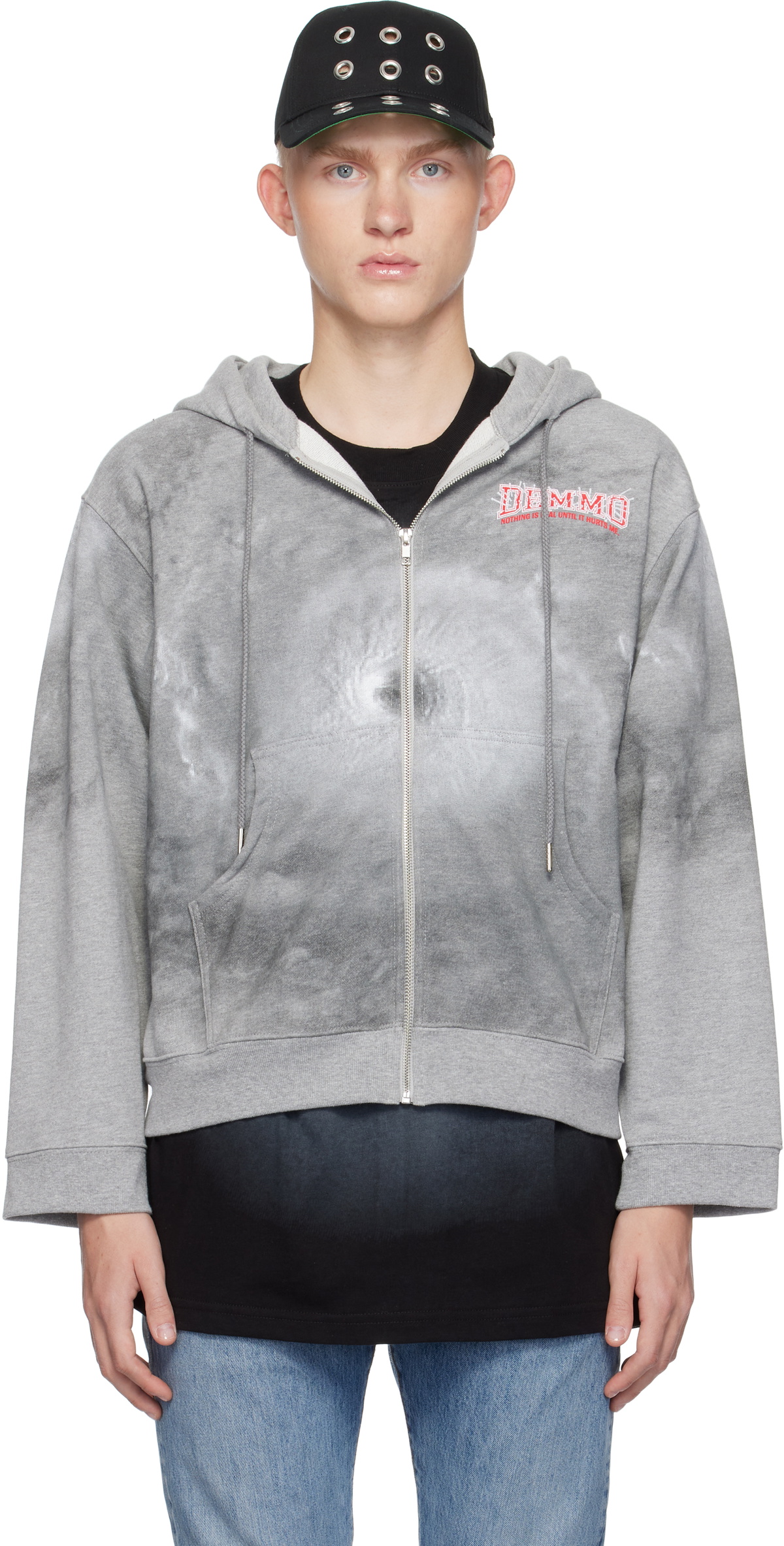 DEMMO Gray Hurricane Hoodie
