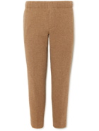 Club Monaco - Tapered Cropped Wool-Blend Trousers - Brown