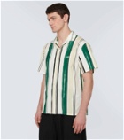 Lanvin Striped cotton bowling shirt