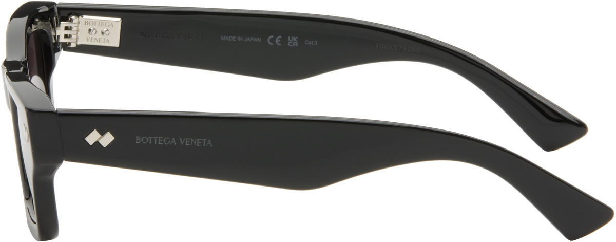 Bottega Veneta Black Dizzy Square Sunglasses