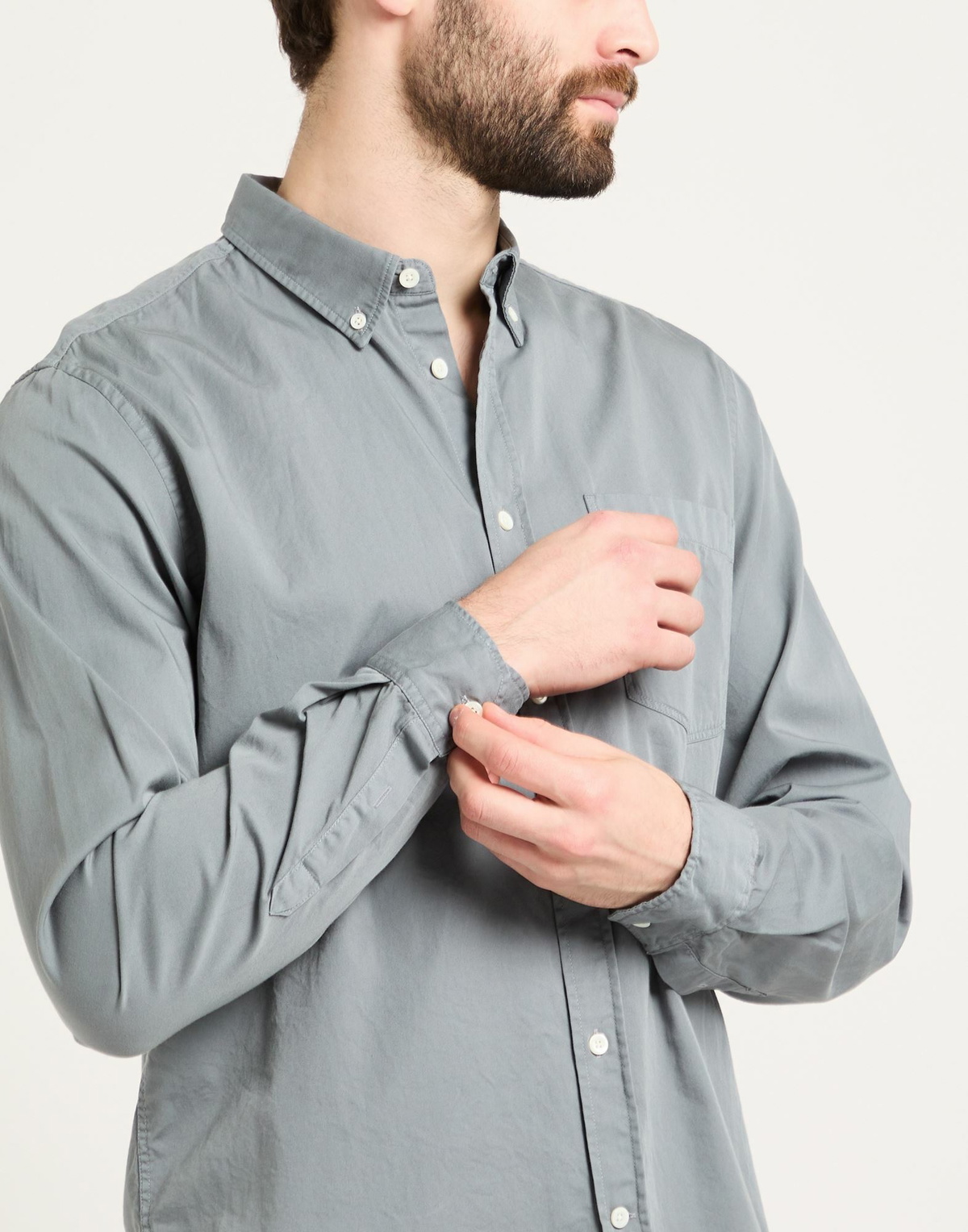 Norse Projects Mens Shirt Slate in Blue