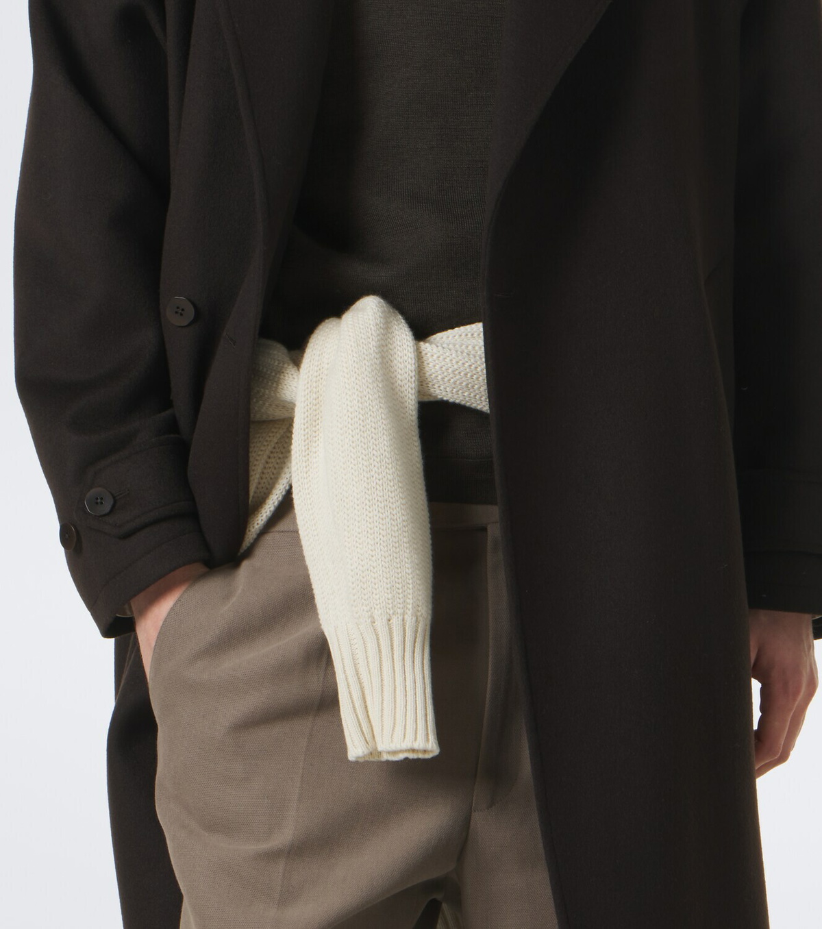 Stòffa Double-breasted cashmere coat