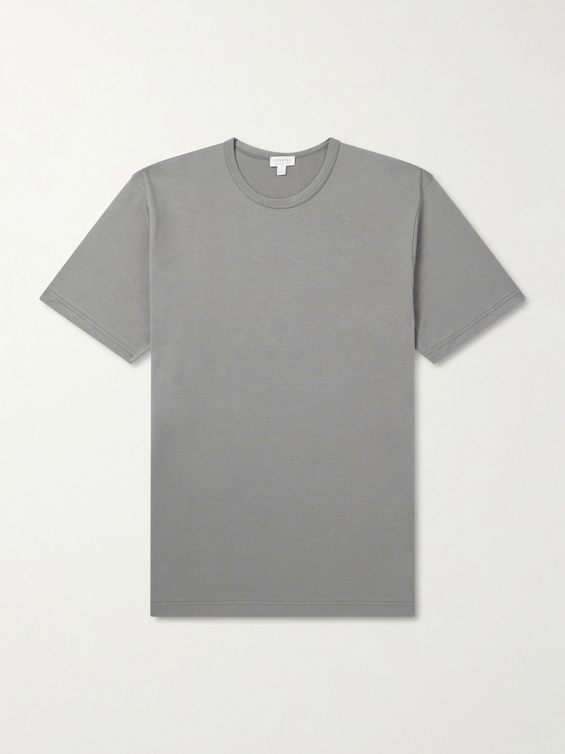 Sunspel - Slim-Fit Cotton-Jersey T-Shirt - Gray